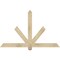 Ekena Millwork Kennewick Rough Sawn Timber Gable Bracket, Douglas Fir, 60"W x 38"H x 2"D x 4"F, 15/12 Pitch GBW060X38X0204KEN00RDF - alternate 1